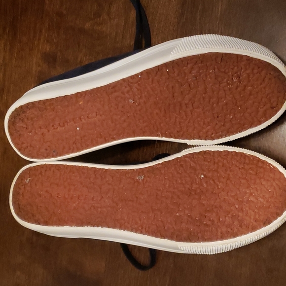 Suede, fleece lined, platform Superga sneakers - Picture 6 of 7